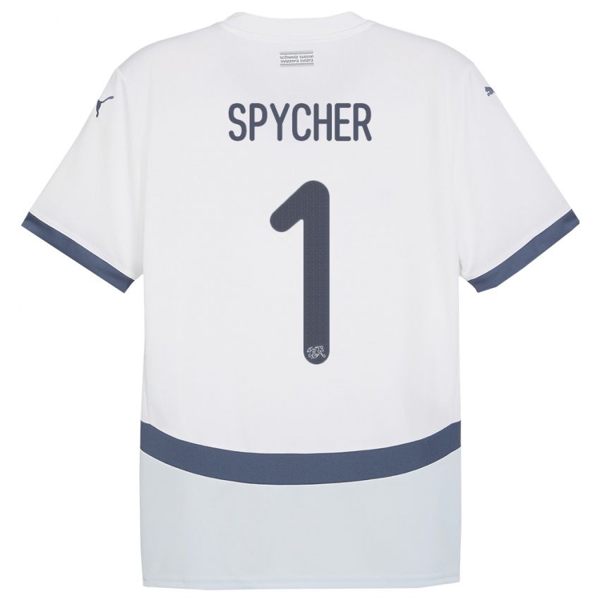 Criança Camisola Suiça Tim Spycher #1 Branco Alternativa 24-26 Camisa