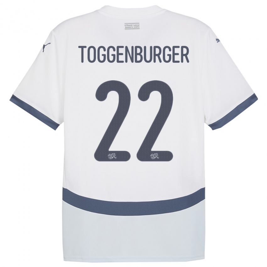 Criança Camisola Suiça Nando Toggenburger #22 Branco Alternativa 24-26 Camisa