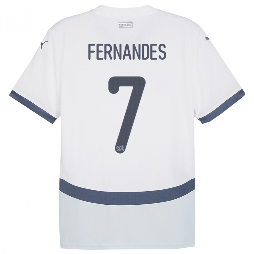 Criança Camisola Suiça Ruben Fernandes #7 Branco Alternativa 24-26 Camisa