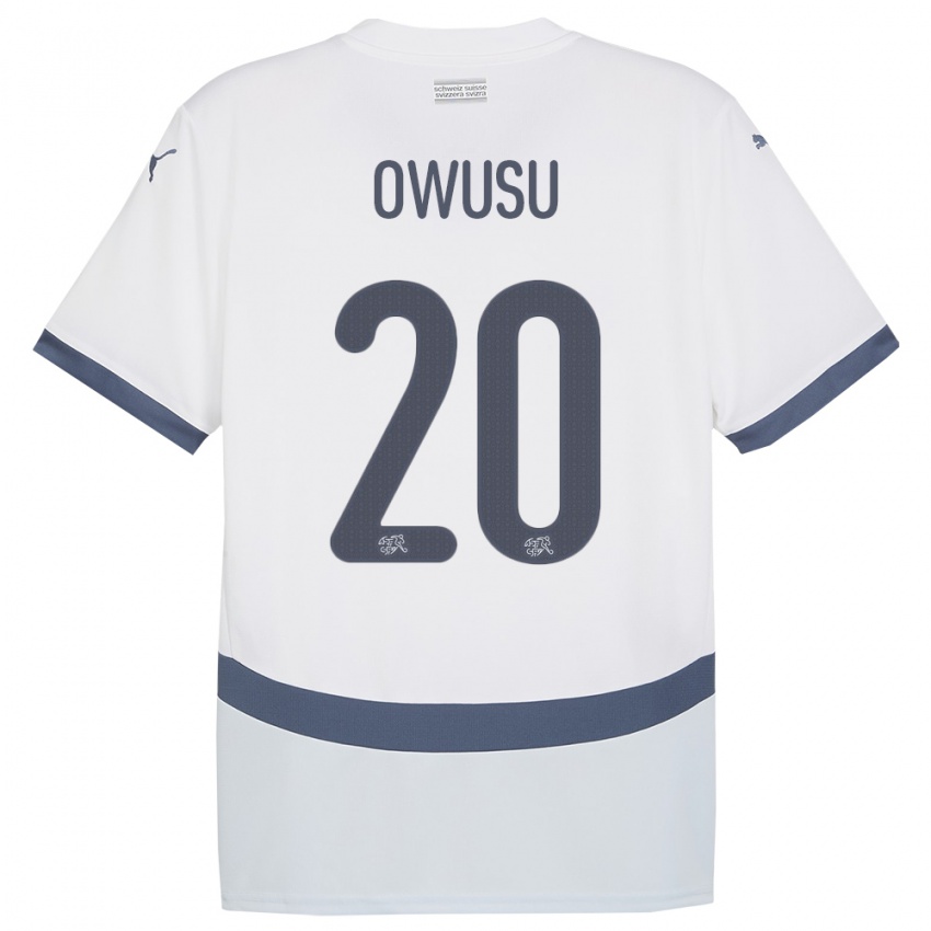 Criança Camisola Suiça Tyron Owusu #20 Branco Alternativa 24-26 Camisa