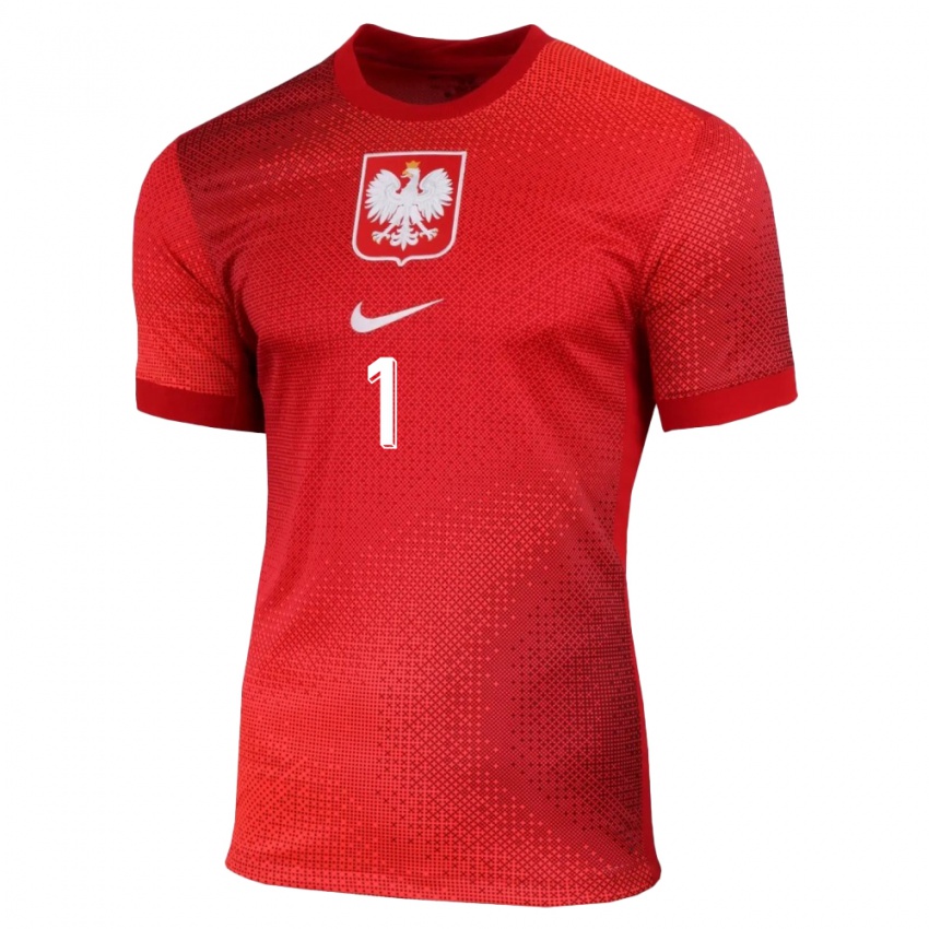 Criança Camisola Polónia Wojciech Szczesny #1 Vermelho Alternativa 24-26 Camisa