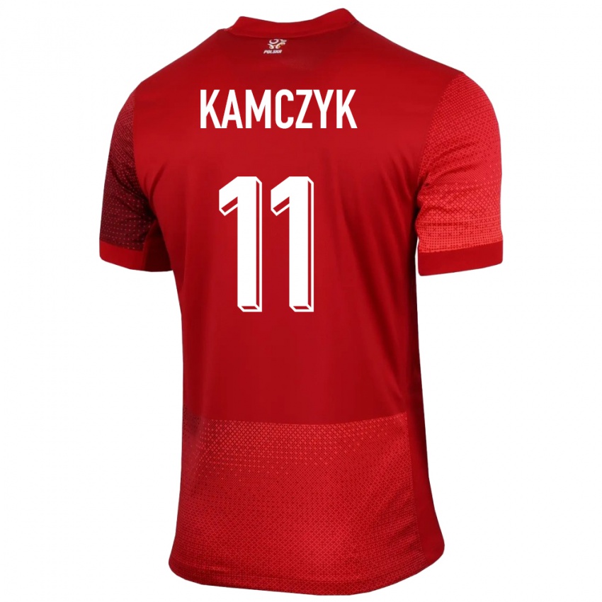 Criança Camisola Polónia Ewelina Kamczyk #11 Vermelho Alternativa 24-26 Camisa