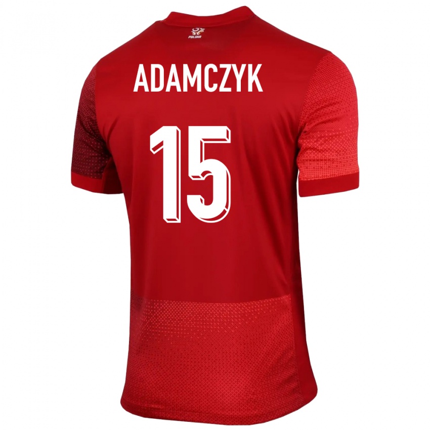 Criança Camisola Polónia Nico Adamczyk #15 Vermelho Alternativa 24-26 Camisa