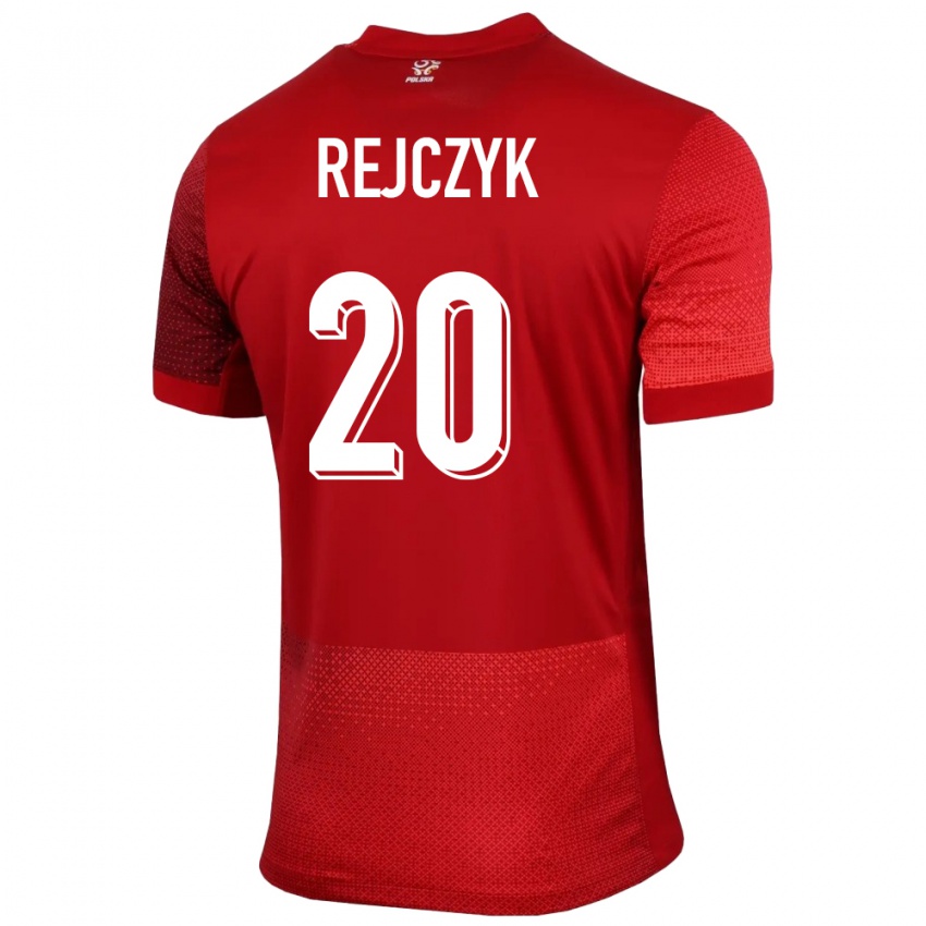 Criança Camisola Polónia Filip Rejczyk #20 Vermelho Alternativa 24-26 Camisa