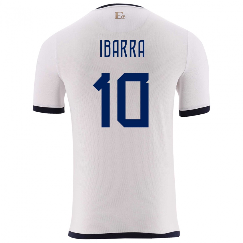 Criança Camisola Equador Romario Ibarra #10 Branco Alternativa 24-26 Camisa