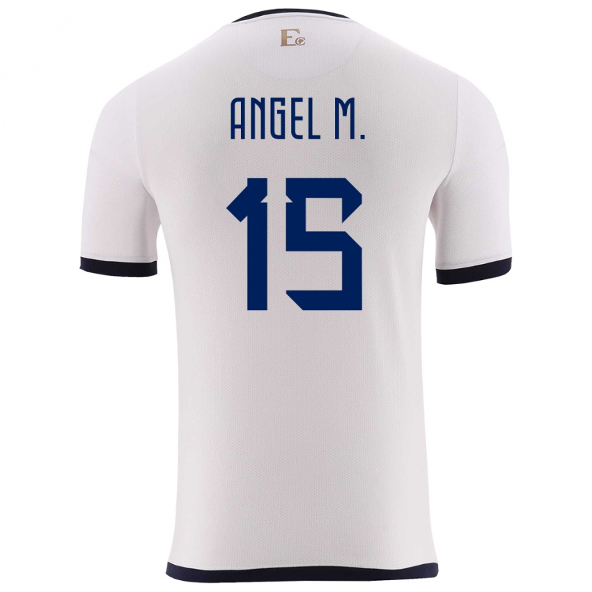 Criança Camisola Equador Angel Mena #15 Branco Alternativa 24-26 Camisa