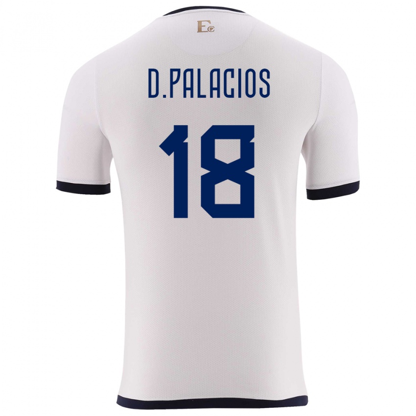 Criança Camisola Equador Diego Palacios #18 Branco Alternativa 24-26 Camisa