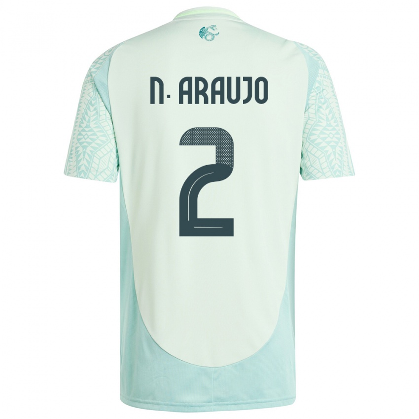 Criança Camisola México Nestor Araujo #2 Linho Verde Alternativa 24-26 Camisa