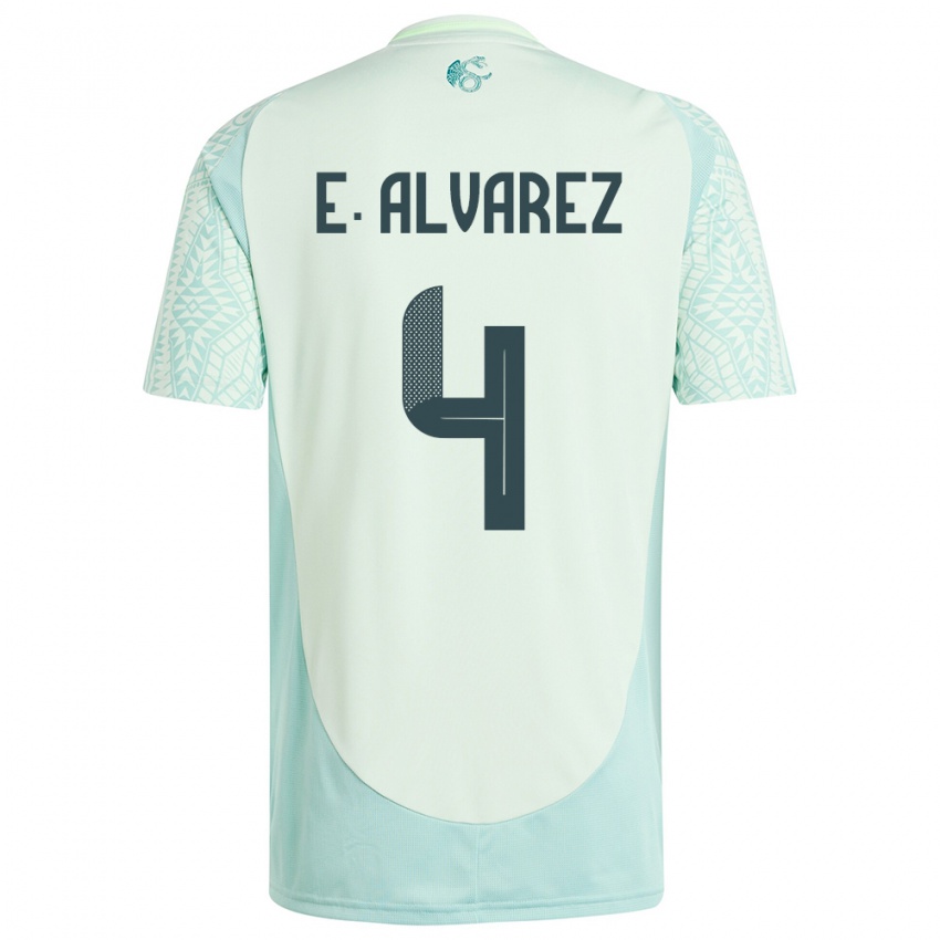 Criança Camisola México Edson Alvarez #4 Linho Verde Alternativa 24-26 Camisa