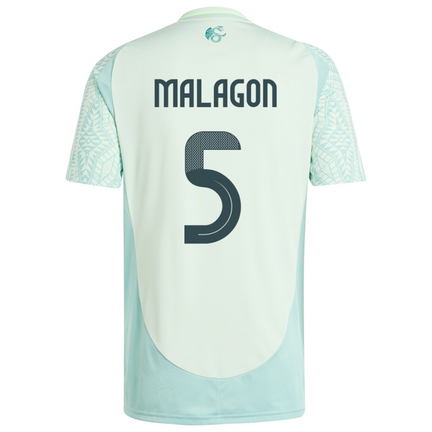 Criança Camisola México Luis Malagon #5 Linho Verde Alternativa 24-26 Camisa