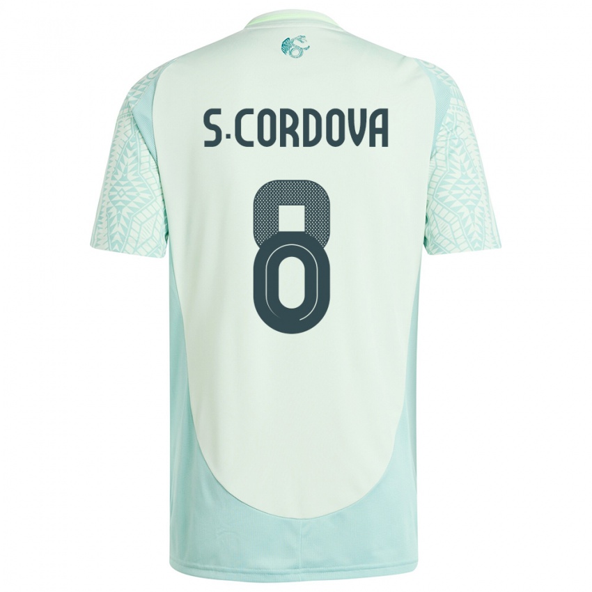 Criança Camisola México Sebastian Cordova #8 Linho Verde Alternativa 24-26 Camisa