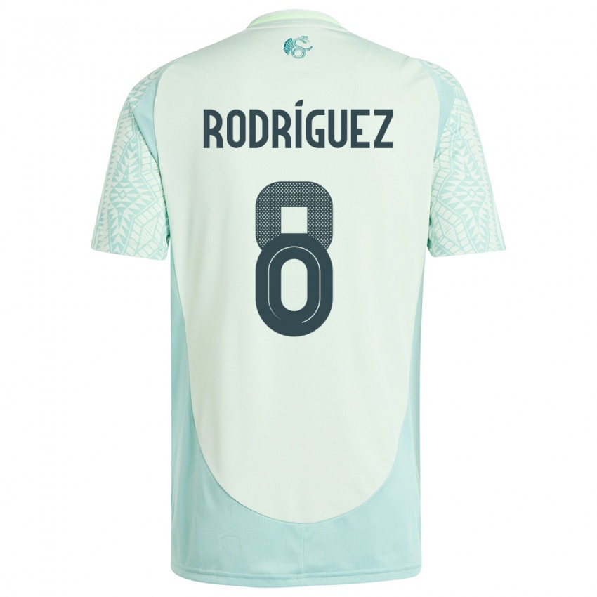 Criança Camisola México Carlos Rodriguez #8 Linho Verde Alternativa 24-26 Camisa