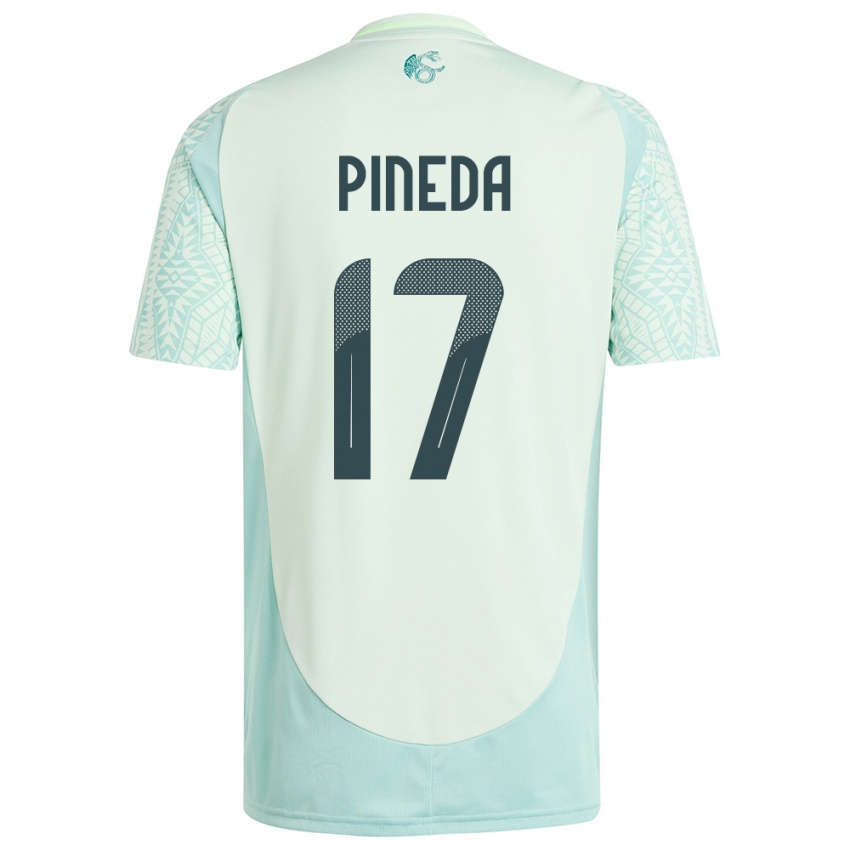 Criança Camisola México Orbelin Pineda #17 Linho Verde Alternativa 24-26 Camisa