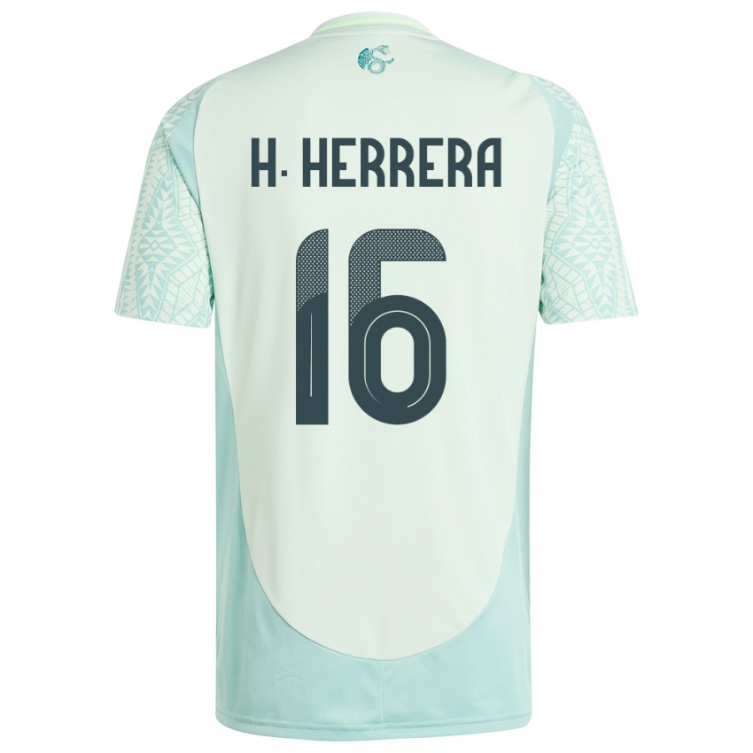 Criança Camisola México Hector Herrera #16 Linho Verde Alternativa 24-26 Camisa