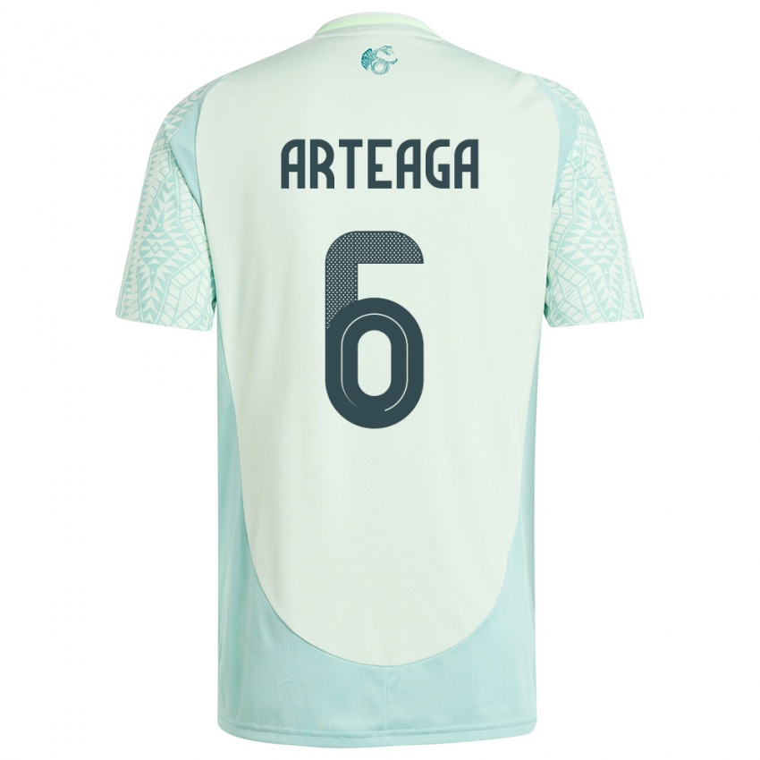 Criança Camisola México Gerardo Arteaga #6 Linho Verde Alternativa 24-26 Camisa