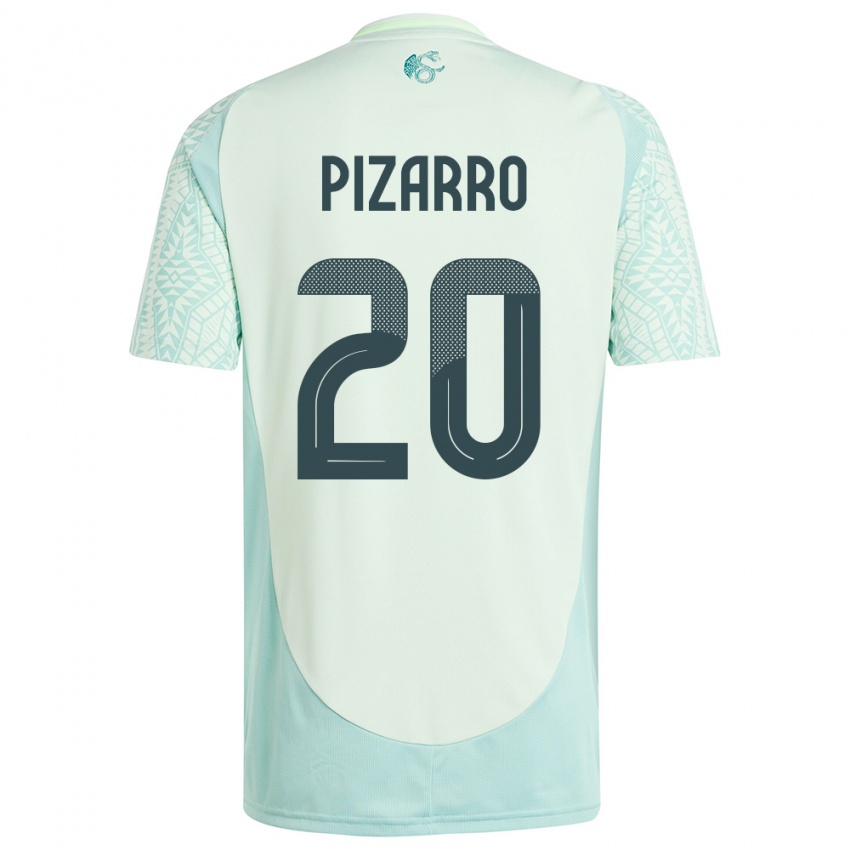 Criança Camisola México Rodolfo Pizarro #20 Linho Verde Alternativa 24-26 Camisa