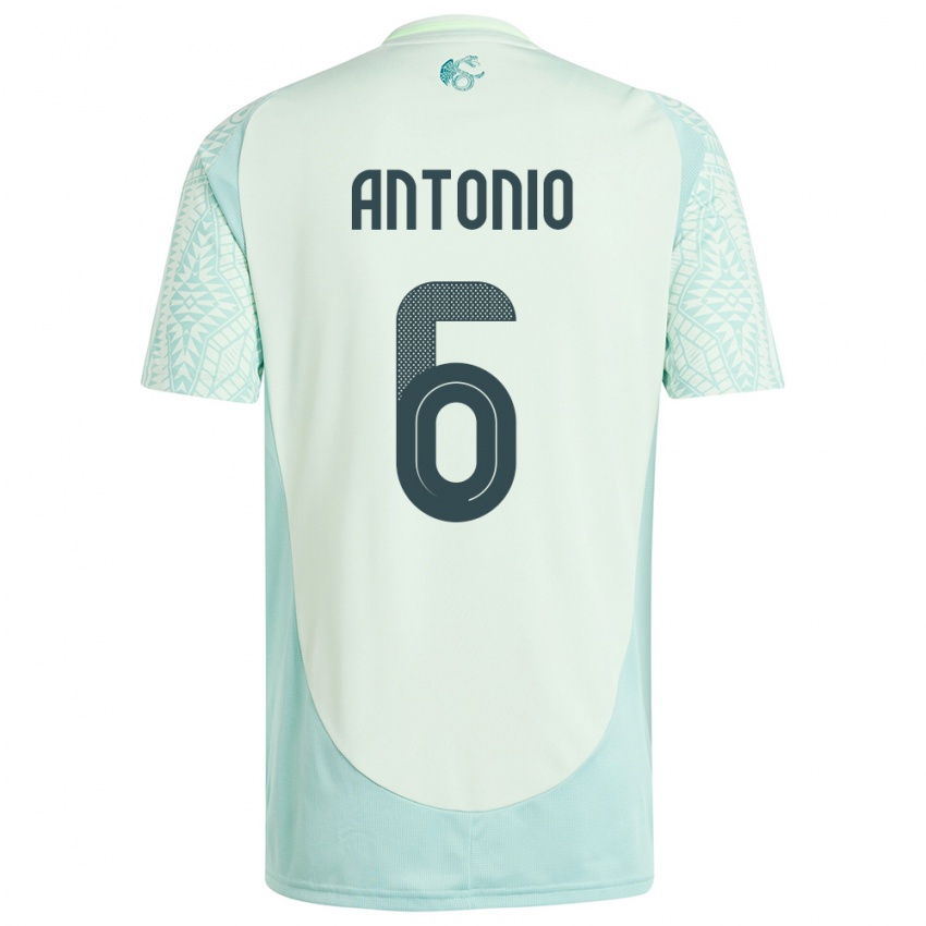 Criança Camisola México Nancy Antonio #6 Linho Verde Alternativa 24-26 Camisa