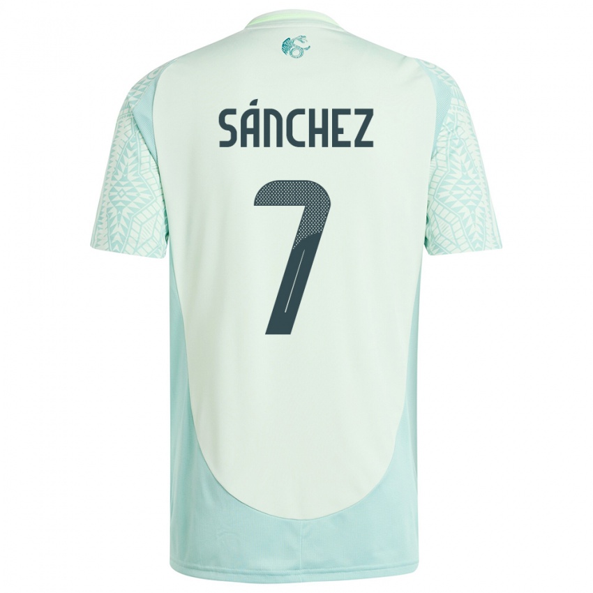 Criança Camisola México Maria Sanchez #7 Linho Verde Alternativa 24-26 Camisa