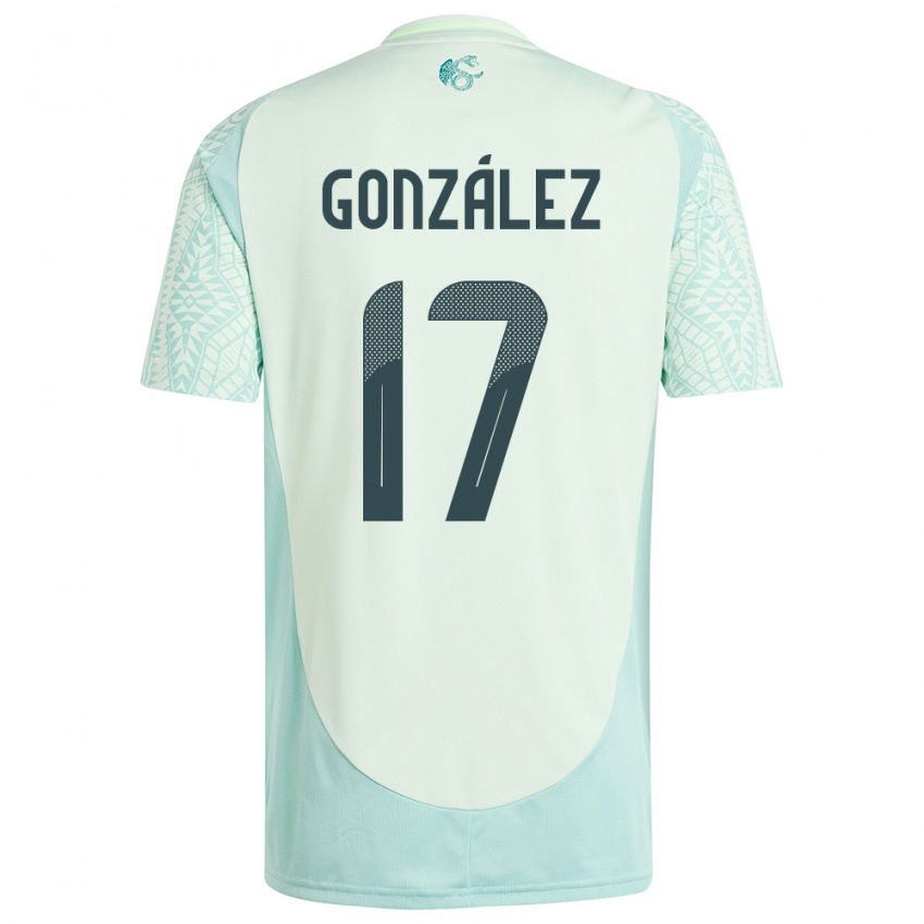 Criança Camisola México Alison Gonzalez #17 Linho Verde Alternativa 24-26 Camisa