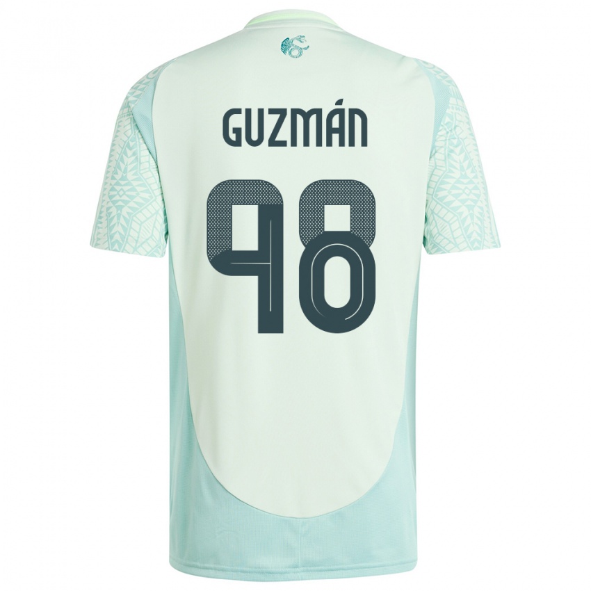 Criança Camisola México Kinberly Guzman #98 Linho Verde Alternativa 24-26 Camisa