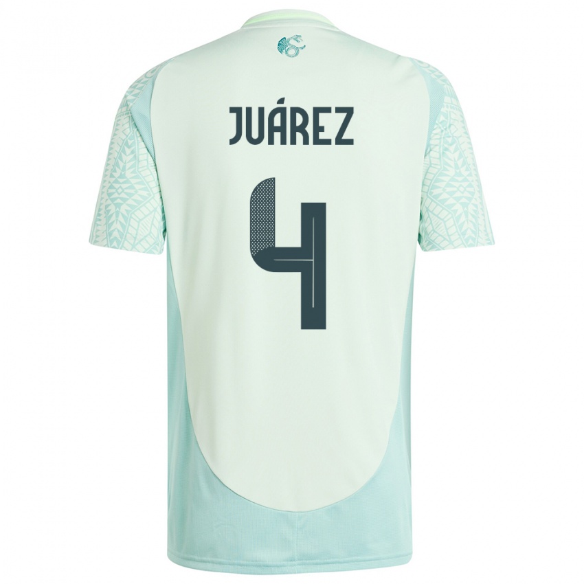 Criança Camisola México Ramon Juarez #4 Linho Verde Alternativa 24-26 Camisa