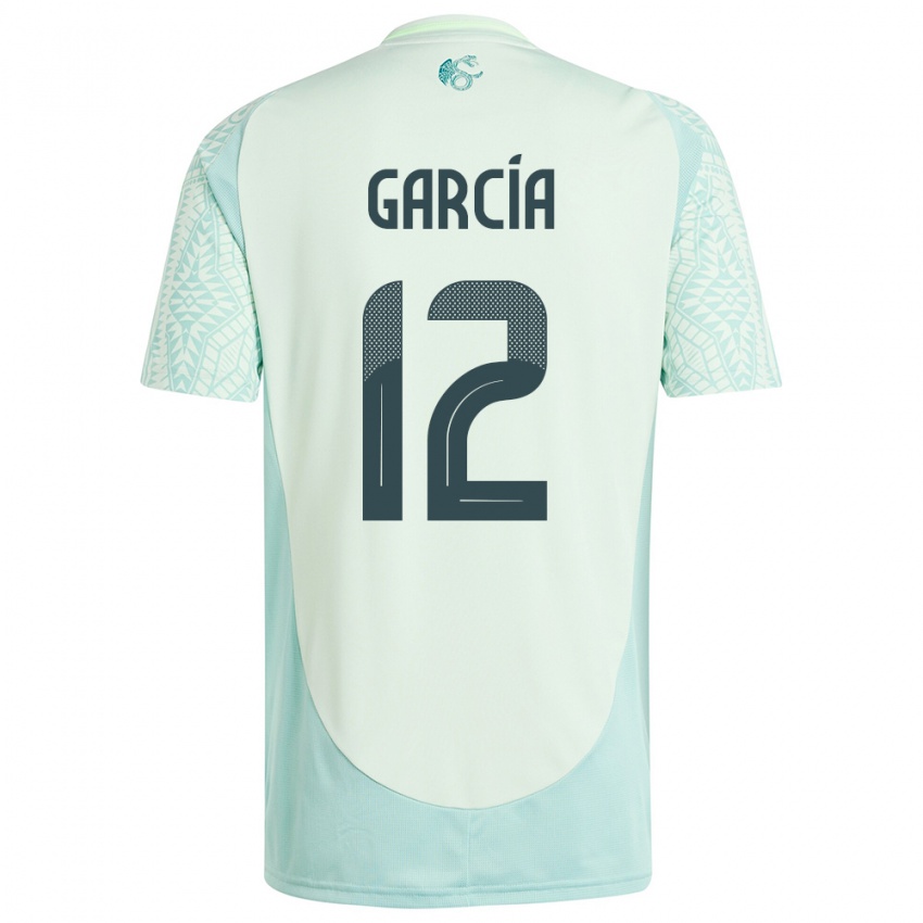 Criança Camisola México Eduardo Garcia #12 Linho Verde Alternativa 24-26 Camisa