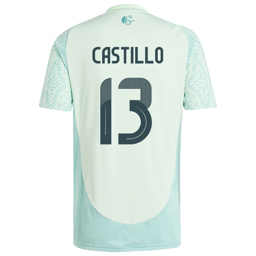 Criança Camisola México Jose Castillo #13 Linho Verde Alternativa 24-26 Camisa