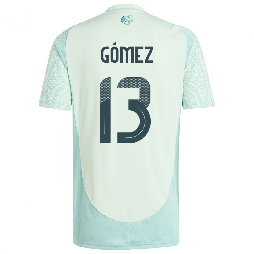 Criança Camisola México Diego Gomez #13 Linho Verde Alternativa 24-26 Camisa