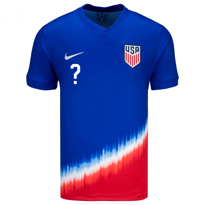 Criança Camisola Estados Unidos Seu Nome #0 Azul Alternativa 24-26 Camisa