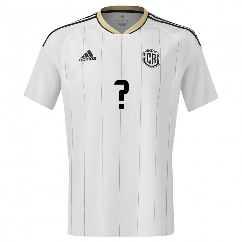 Criança Camisola Costa Rica Seu Nome #0 Branco Alternativa 24-26 Camisa