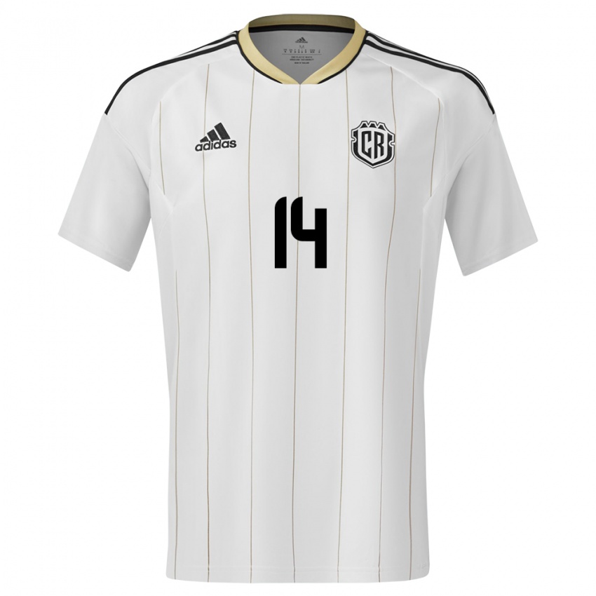 Criança Camisola Costa Rica Orlando Galo #14 Branco Alternativa 24-26 Camisa