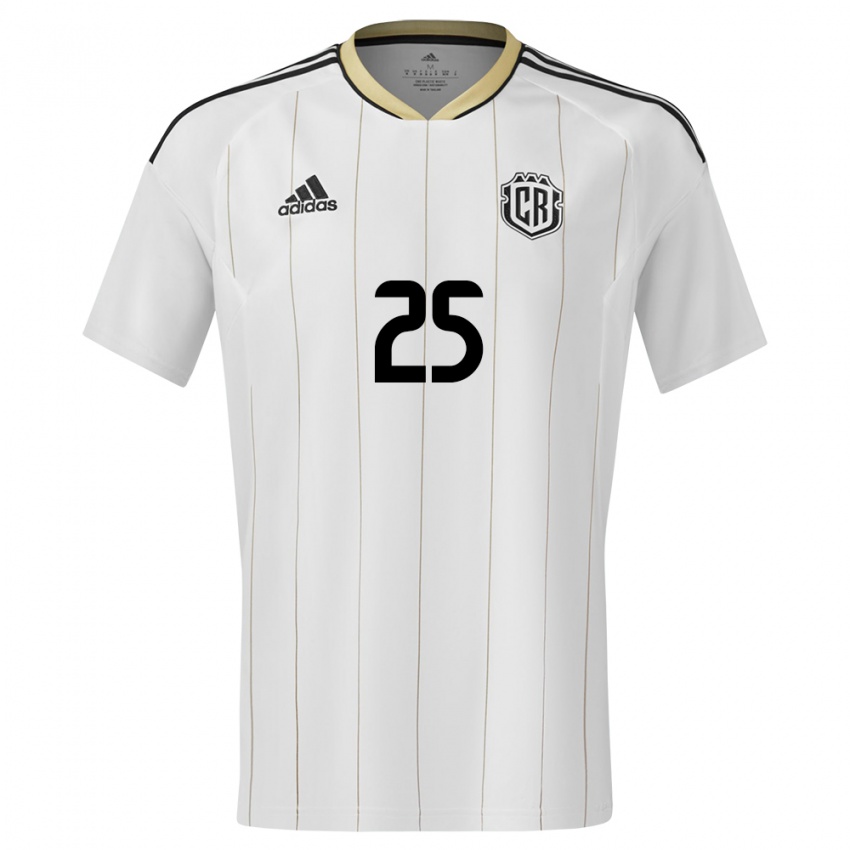 Criança Camisola Costa Rica Anthony Hernandez #25 Branco Alternativa 24-26 Camisa