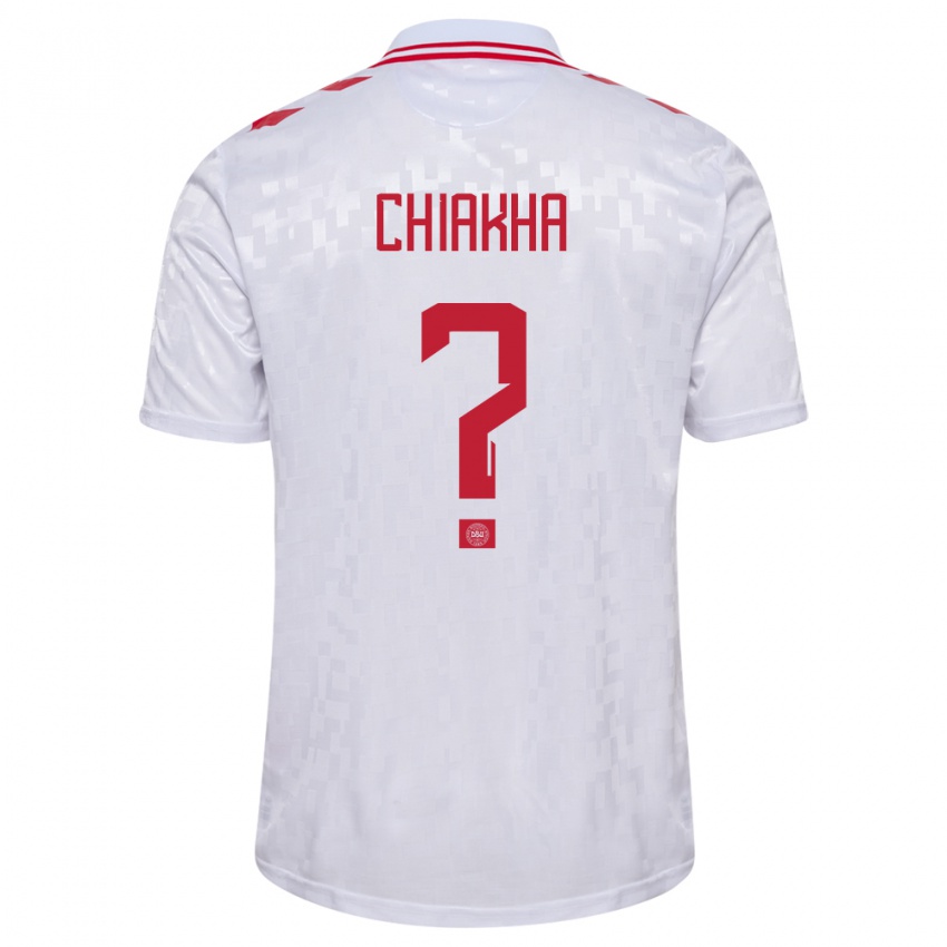 Criança Camisola Dinamarca Amin Chiakha #0 Branco Alternativa 24-26 Camisa