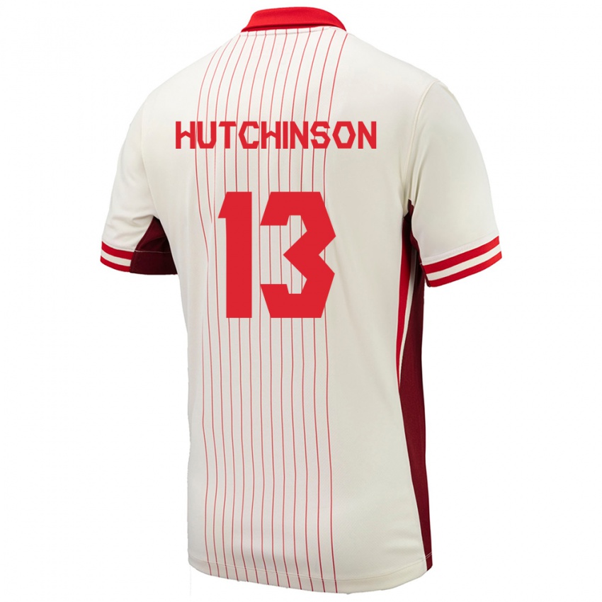 Criança Camisola Canadá Atiba Hutchinson #13 Branco Alternativa 24-26 Camisa