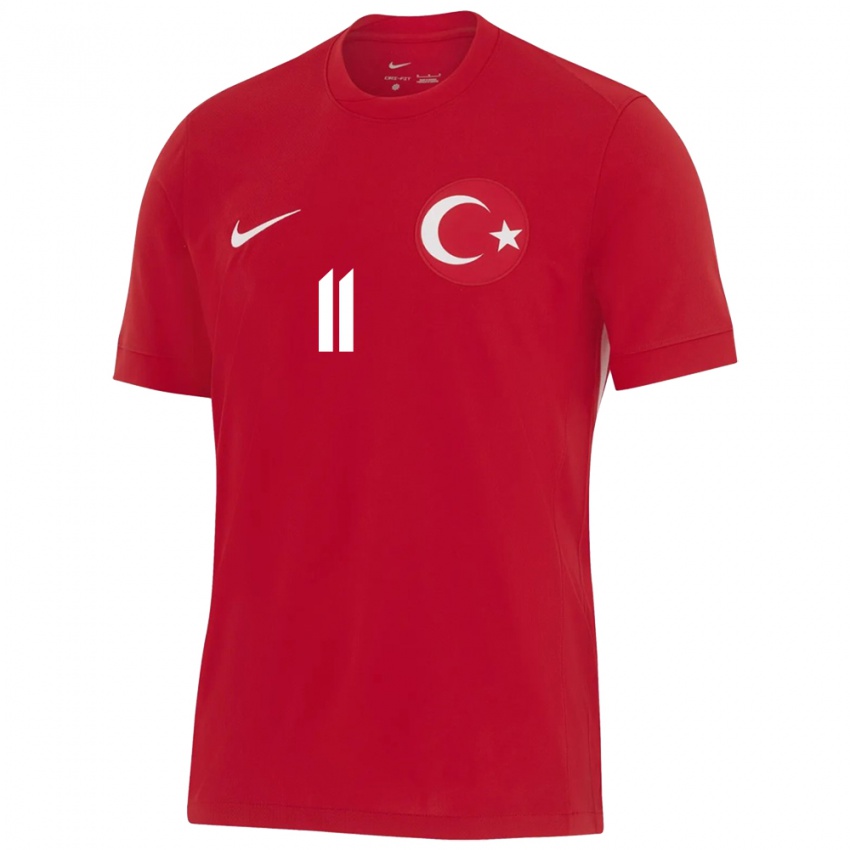 Criança Camisola Turquia Yağmur Uraz #11 Vermelho Alternativa 24-26 Camisa