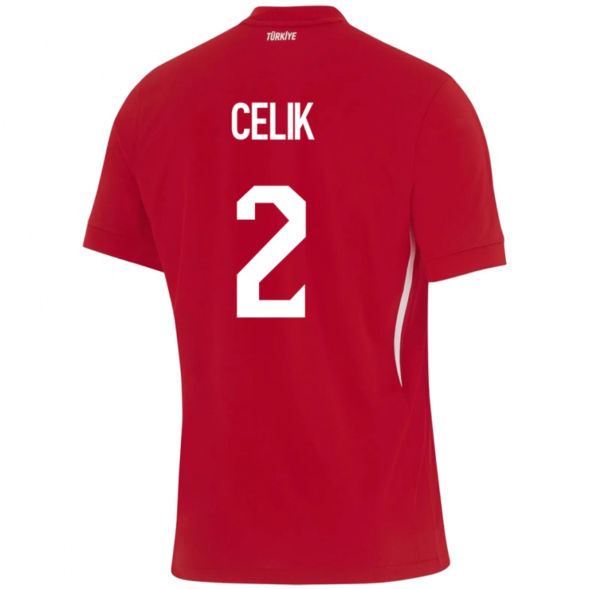 Criança Camisola Turquia Zeki Çelik #2 Vermelho Alternativa 24-26 Camisa