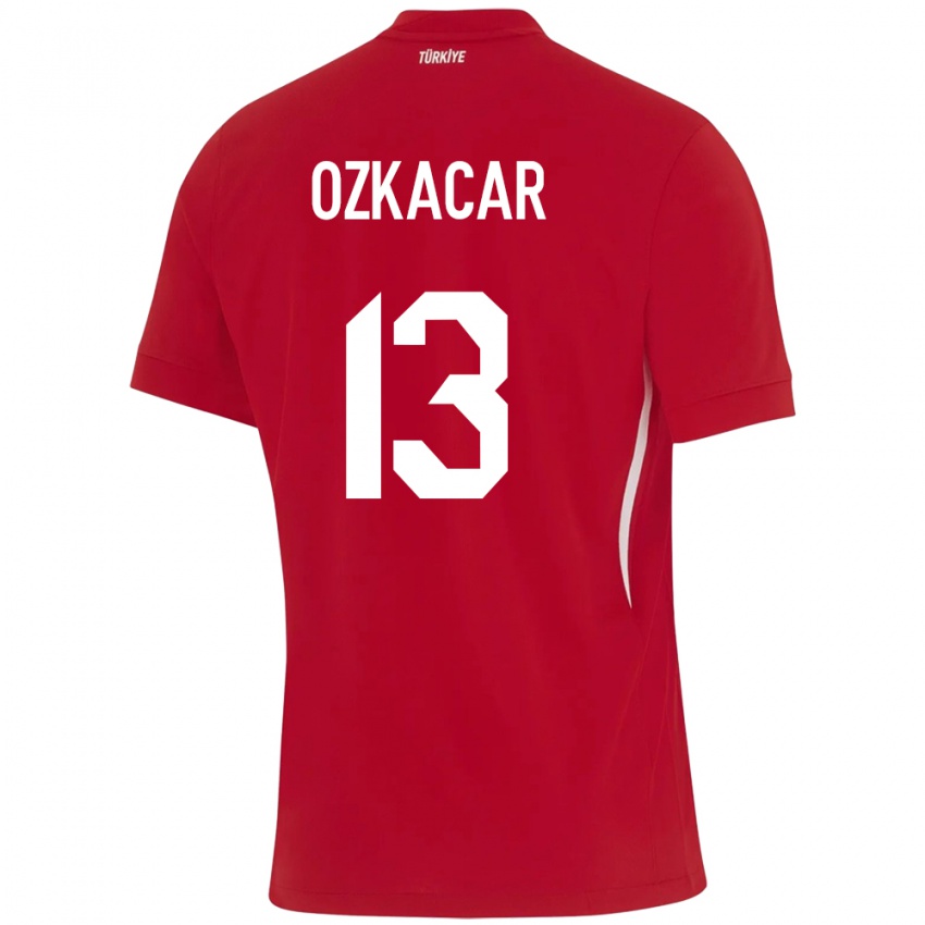 Criança Camisola Turquia Cenk Özkacar #13 Vermelho Alternativa 24-26 Camisa