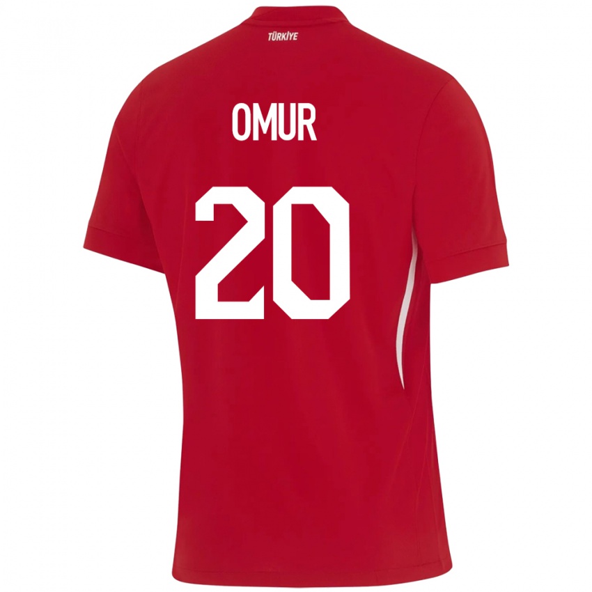 Criança Camisola Turquia Abdülkadir Ömür #20 Vermelho Alternativa 24-26 Camisa