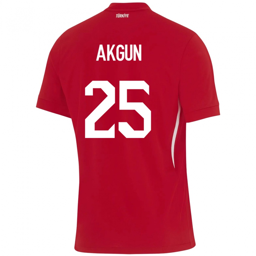 Criança Camisola Turquia Yunus Akgün #25 Vermelho Alternativa 24-26 Camisa