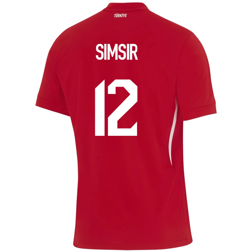 Criança Camisola Turquia Arif Şimşir #12 Vermelho Alternativa 24-26 Camisa