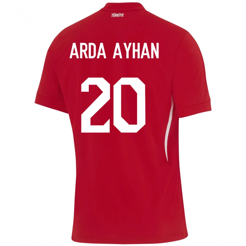 Criança Camisola Turquia Murat Arda Ayhan #20 Vermelho Alternativa 24-26 Camisa