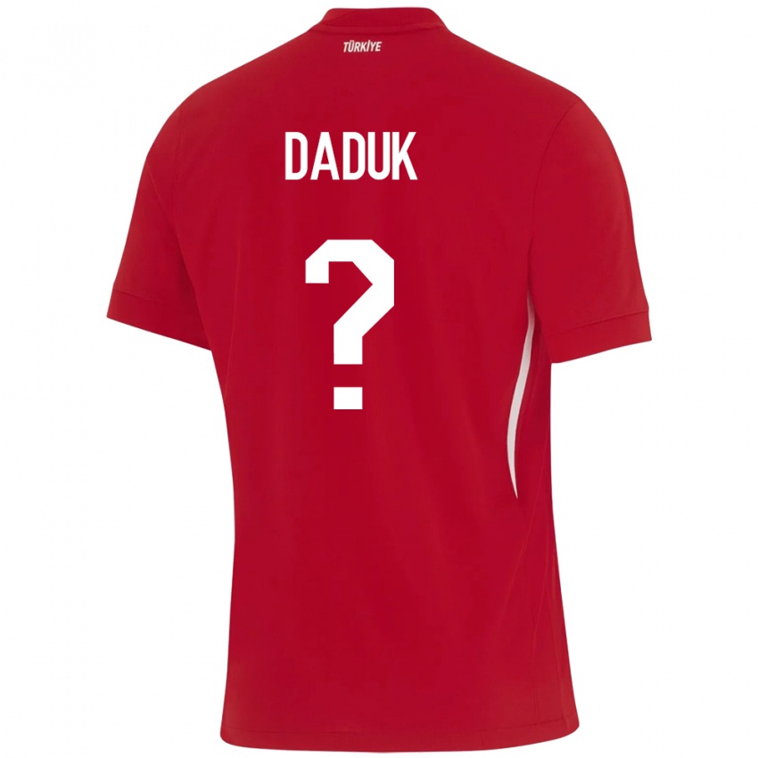 Criança Camisola Turquia Emir Dadük #0 Vermelho Alternativa 24-26 Camisa