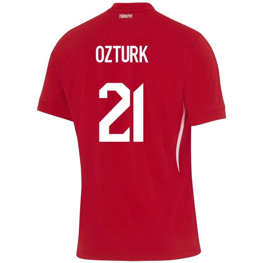 Criança Camisola Turquia Melike Öztürk #21 Vermelho Alternativa 24-26 Camisa