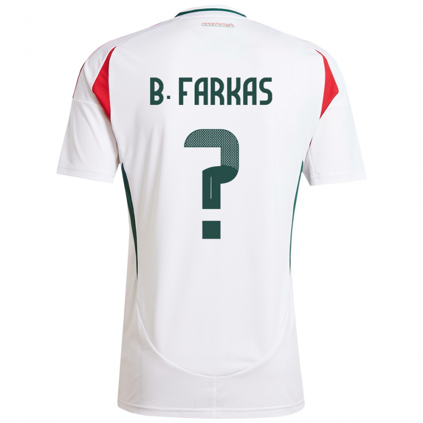 Criança Camisola Hungria Bendegúz Farkas #0 Branco Alternativa 24-26 Camisa