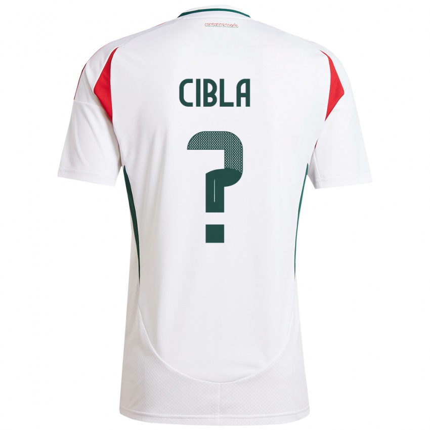 Criança Camisola Hungria Flórián Cibla #0 Branco Alternativa 24-26 Camisa