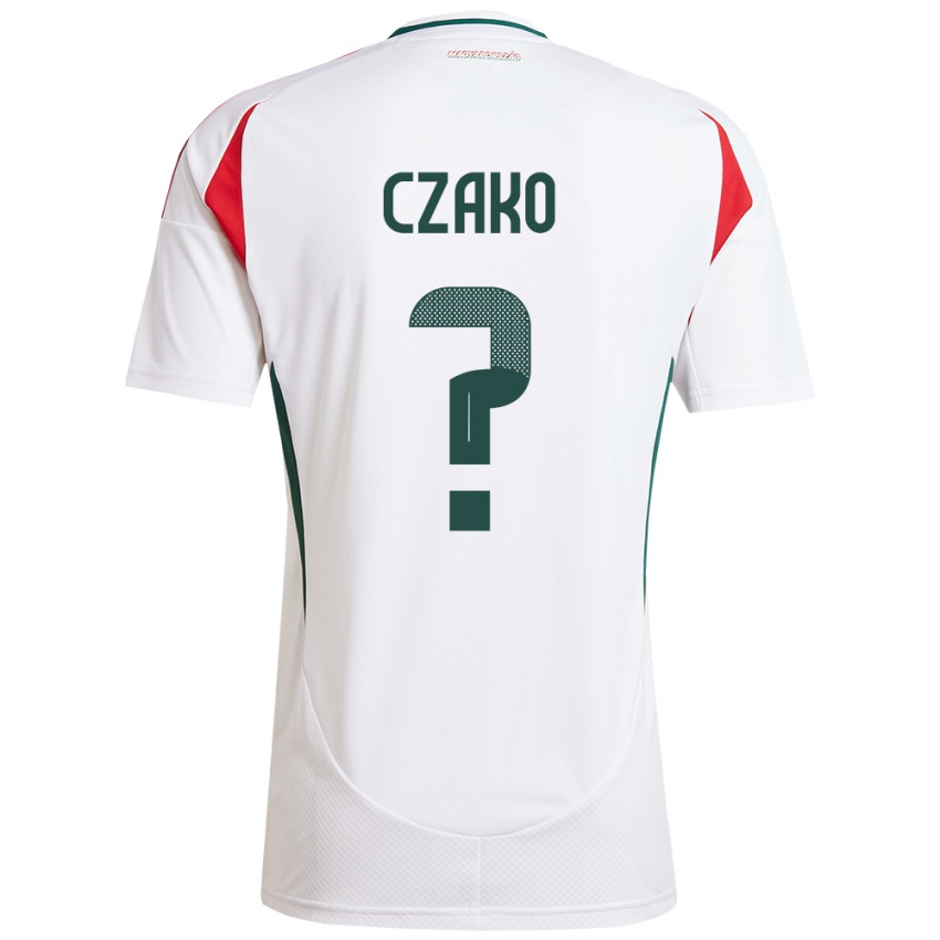 Criança Camisola Hungria Milán Czakó #0 Branco Alternativa 24-26 Camisa