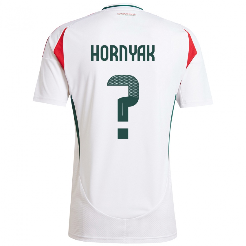 Criança Camisola Hungria Csaba Hornyák #0 Branco Alternativa 24-26 Camisa