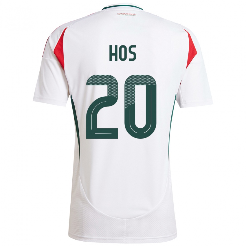 Criança Camisola Hungria Zsombor Hős #20 Branco Alternativa 24-26 Camisa