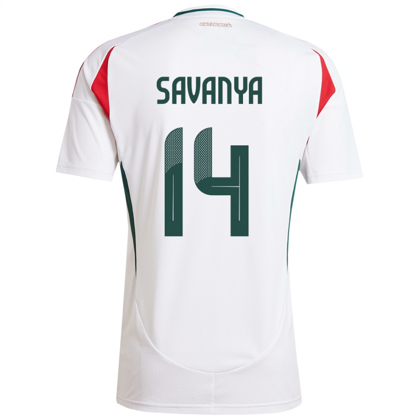 Criança Camisola Hungria Csilla Savanya #14 Branco Alternativa 24-26 Camisa