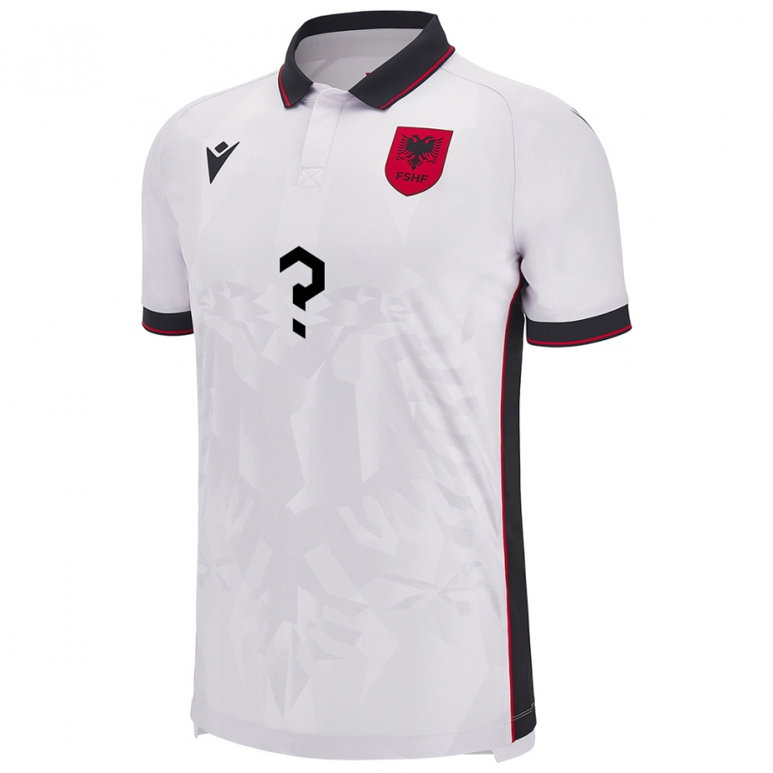 Criança Camisola Albânia Milan Kovaci #0 Branco Alternativa 24-26 Camisa